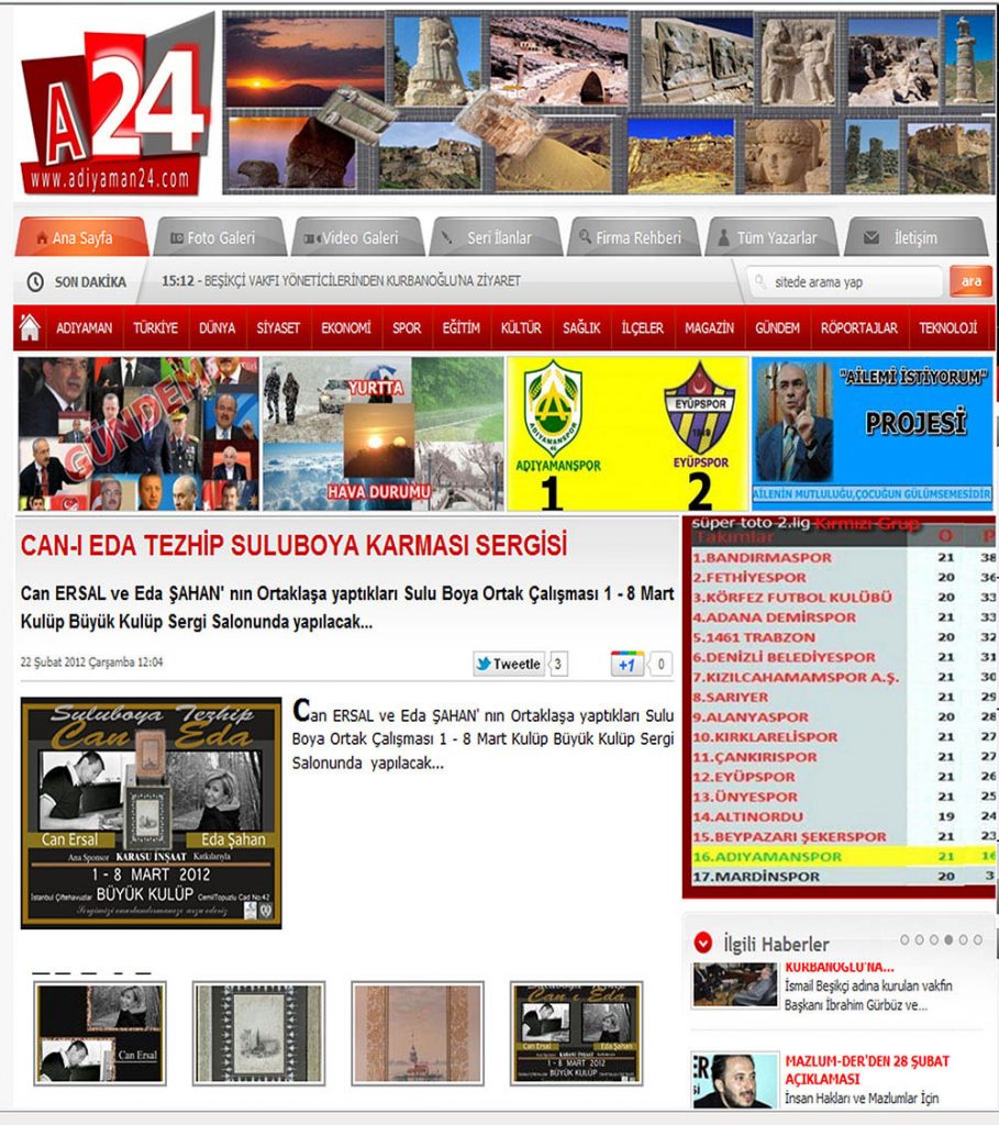 Wiadomość prasowa o Eda Şahan i sztuce tezhip