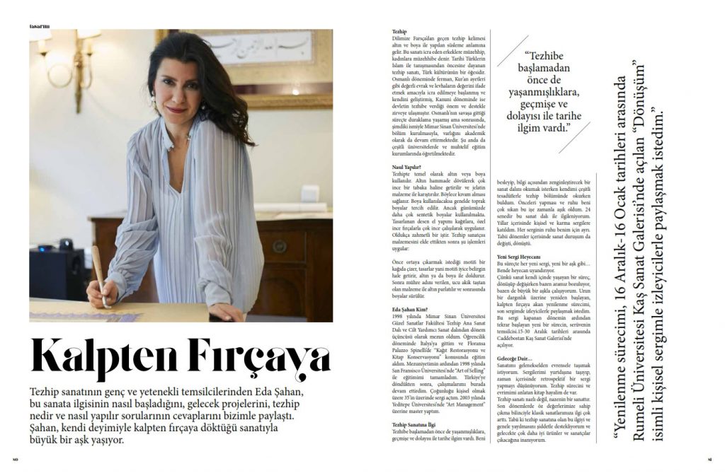 Eda Şahan na otwarciu wystawy